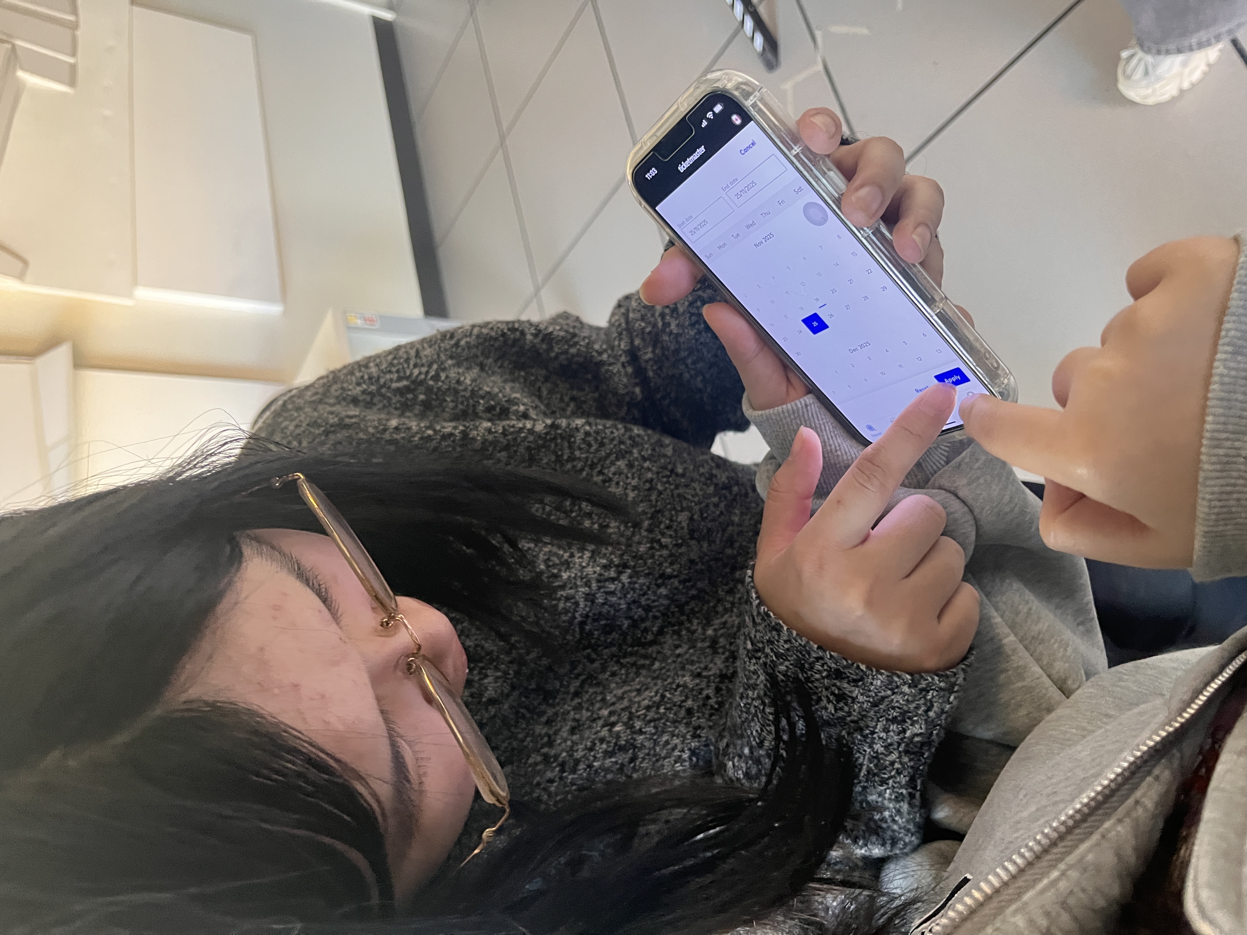 New users are unfamiliar with the area allocation of the venue